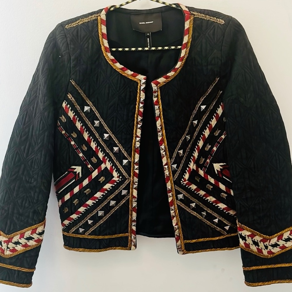 Isabel Marant Quilted Black Jacket